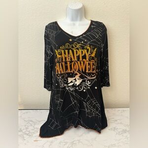 Vanilla Sugar Woman’s M Black Whimsey GOTH Beaded Witch Grunge Top Halloween​